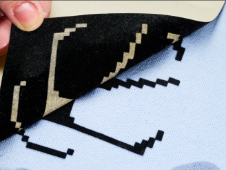 Transfert flock aspect velours polyfloc