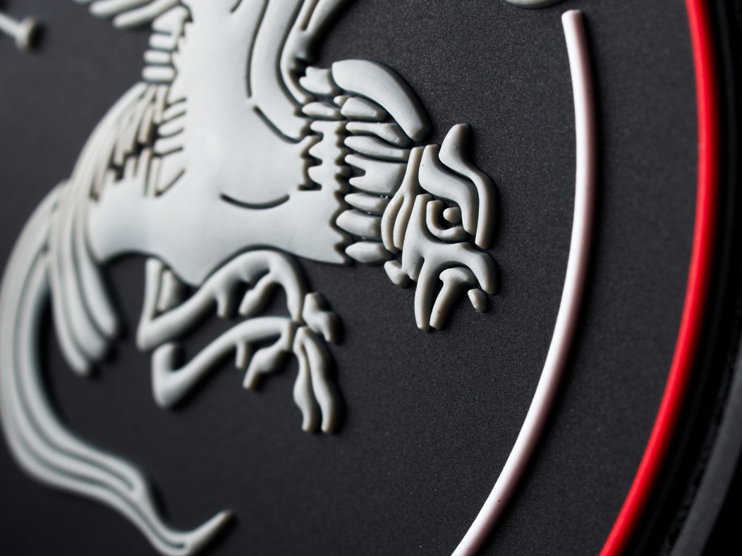 pvc, écusson, badge, rondache