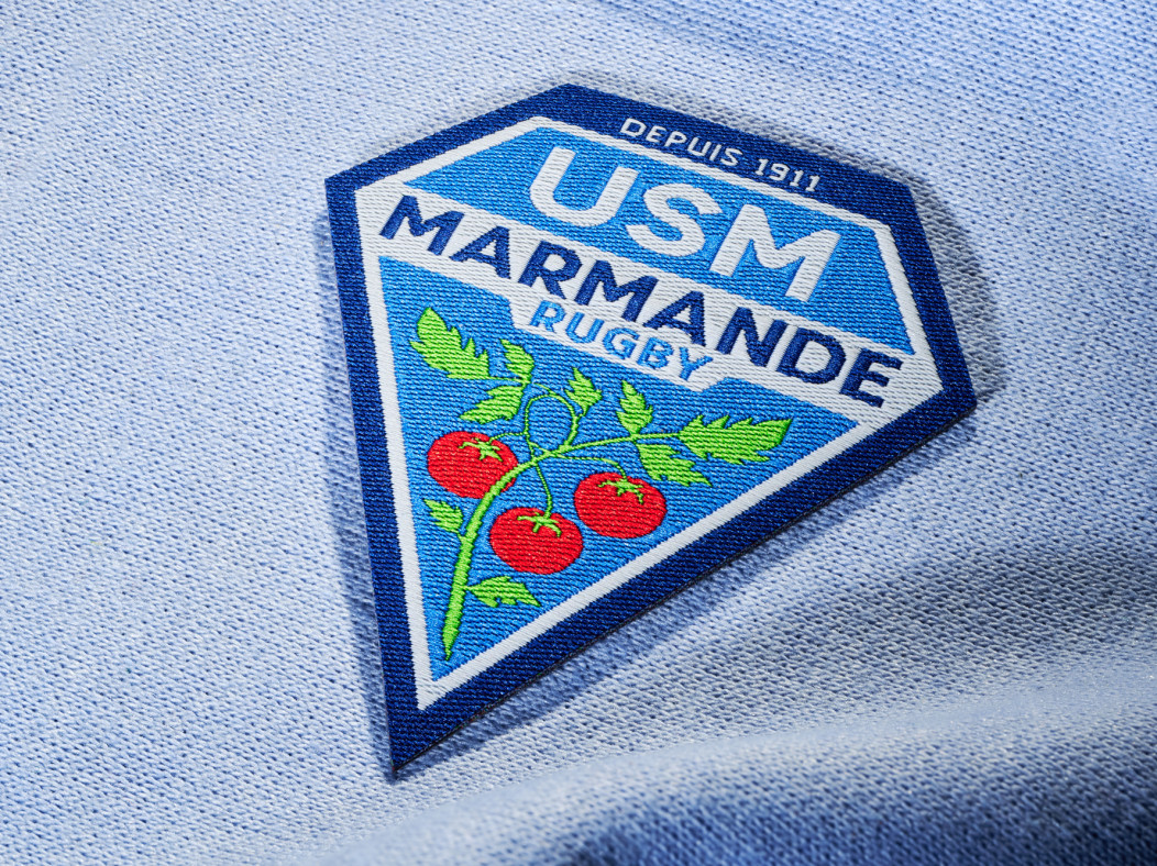 us marmande écusson tissé