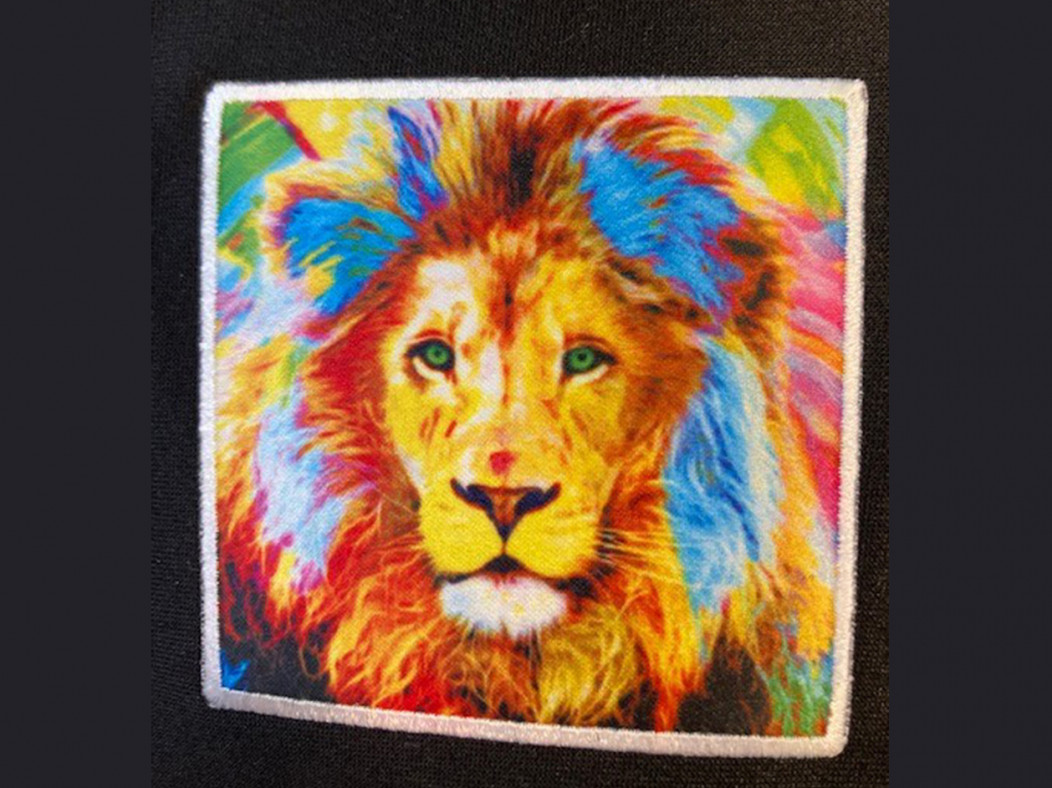 écusson imprimé sublimation twill color